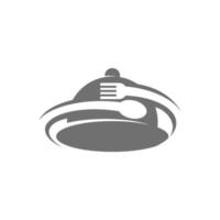 servicio de restaurante icono de símbolo de plantilla de logotipo abstracto vector