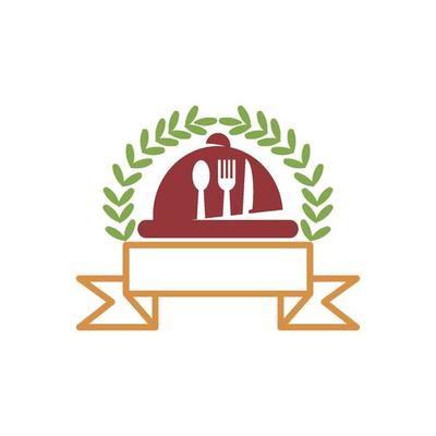 Restaurant Service Abstract Logo Template Symbol Icon