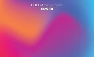 Abstract blurred gradient mesh background in bright summer colors vector