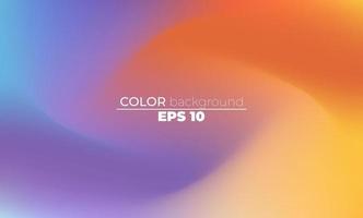 Abstract blurred gradient mesh background in bright summer colors vector