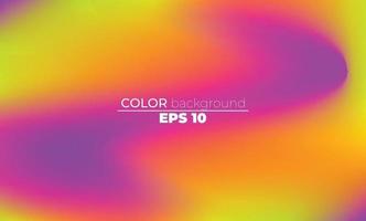 Abstract blurred gradient mesh background in bright summer colors vector