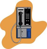 vintage classic payphone perfect for design project vector