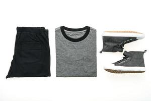 T-shirt with pants and shoes photo