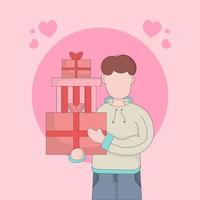 Valentine's day vector design concept