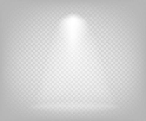 Vector illustration of spotlight beam