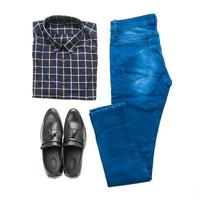 Hermoso conjunto de ropa y moda casual para hombres. foto