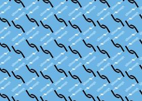 Vector texture background, seamless pattern. Hand drawn, blue, black, white colors.