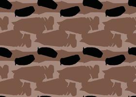 Vector texture background, seamless pattern. Hand drawn, brown, black colors.