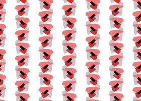 Vector texture background, seamless pattern. Hand drawn, red, black, grey, white colors.