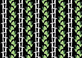 Vector texture background, seamless pattern. Hand drawn, green, white, black colors.