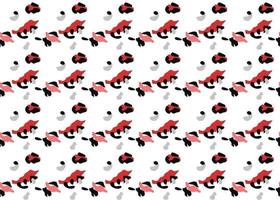 Vector texture background, seamless pattern. Hand drawn, red, black, grey, white colors.