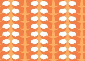 Vector texture background, seamless pattern. Hand drawn, orange, white colors.