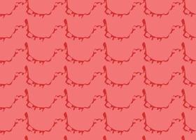 Vector texture background, seamless pattern. Hand drawn, red colors.
