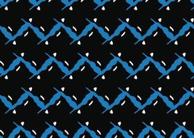 Vector texture background, seamless pattern. Hand drawn, black, blue, white colors.