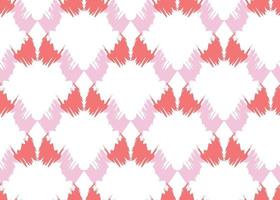 Vector texture background, seamless pattern. Hand drawn, red, pink, white colors.