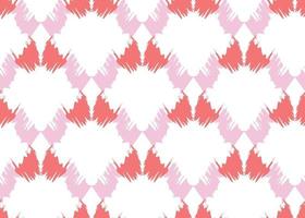 Vector texture background, seamless pattern. Hand drawn, red, pink, white colors.