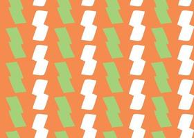 Vector texture background, seamless pattern. Hand drawn, orange, green, white colors.