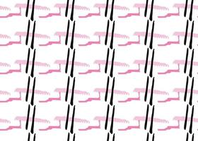 Vector texture background, seamless pattern. Hand drawn, black, pink, white colors.