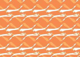 Vector texture background, seamless pattern. Hand drawn, orange, white colors.