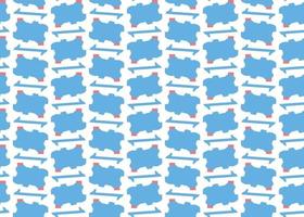 Vector texture background, seamless pattern. Hand drawn, blue, red, white colors.