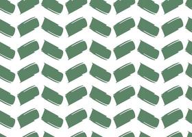 Vector texture background, seamless pattern. Hand drawn, green, white colors.