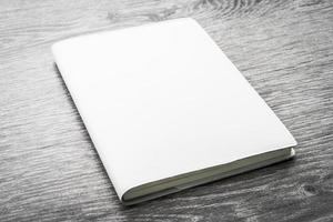 Blank white mock up book photo