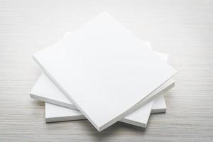 Blank white mock up book photo