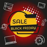 Black Friday. Stock vector illustration. Logo