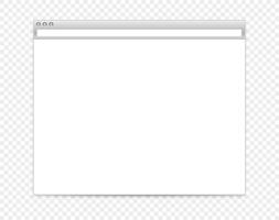 Empty web browser window vector