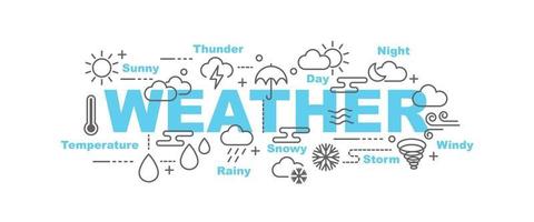 weather vector banner