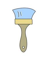 brush repair tool. brush for painting walls - isolate, vector graphics