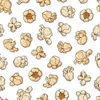 popcorn seamless pattern background vector