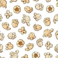 popcorn seamless pattern background vector