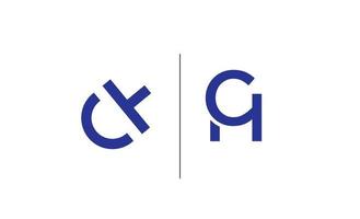 Initial CH, HC logo design template vector