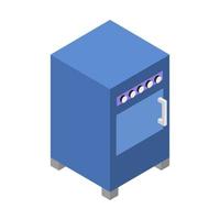 Isometric Oven On Background vector