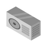 Isometric Air Conditioner On Background vector