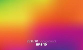 Abstract blurred gradient mesh background in bright summer colors vector