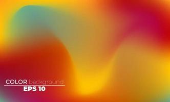 Abstract blurred gradient mesh background in bright summer colors vector