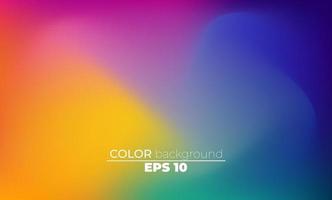 Abstract blurred gradient mesh background in bright summer colors vector