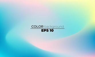 Abstract blurred gradient mesh background in bright summer colors vector