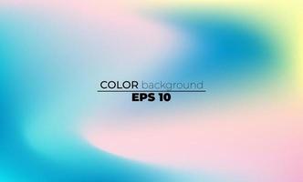 Abstract blurred gradient mesh background in bright summer colors vector