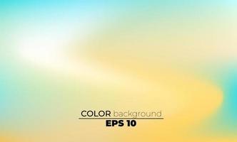 Abstract blurred gradient mesh background in bright summer colors vector