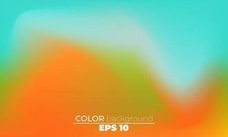 Abstract blurred gradient mesh background in bright summer colors vector