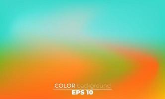 Abstract blurred gradient mesh background in bright summer colors vector