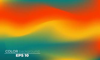 Abstract blurred gradient mesh background in bright summer colors vector