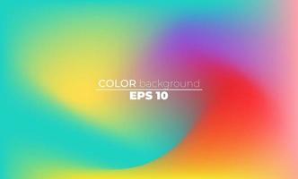 Abstract blurred gradient mesh background in bright summer colors vector