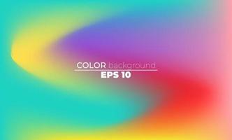 Abstract blurred gradient mesh background in bright summer colors vector