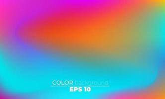 Abstract blurred gradient mesh background in bright summer colors vector