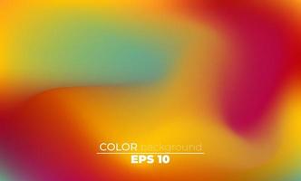 Abstract blurred gradient mesh background in bright summer colors vector