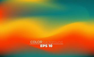 Abstract blurred gradient mesh background in bright summer colors vector